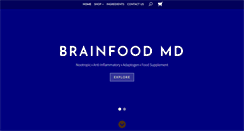 Desktop Screenshot of brainfoodmd.com