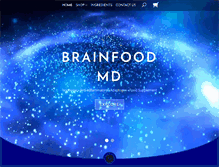 Tablet Screenshot of brainfoodmd.com